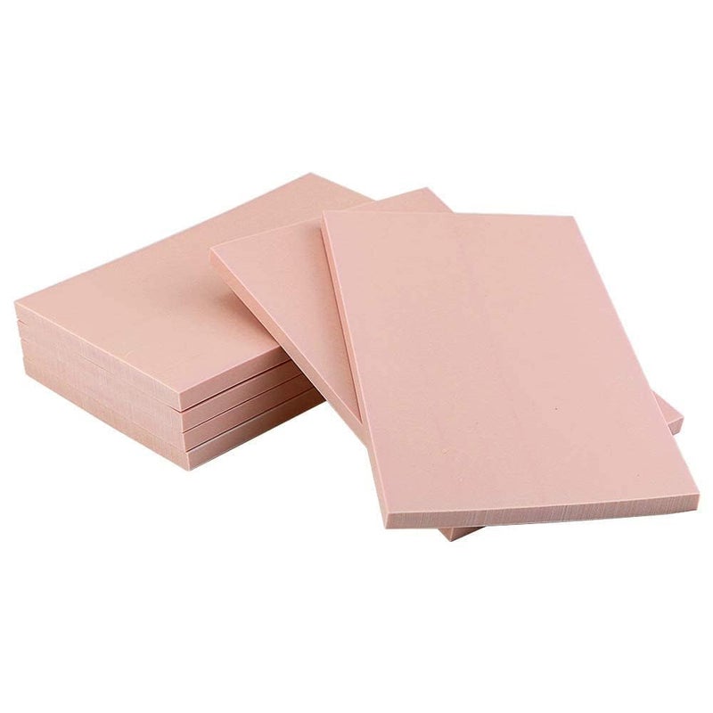 Oopsu 6 Pack 4"x6" Pale Pink Rubber Stamp Carving Blocks Rubber Carved Brick for Stamp Soft Rubber Crafts and DIY Craft Project - Image 5